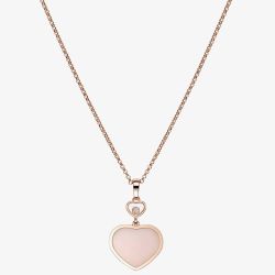 Chopard Ladies My Happy Hearts 18ct Rose Gold Pendant Necklace 797482-5620
