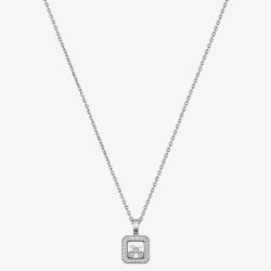 Chopard Happy Diamonds Icons 18ct White Gold 0.40ct Brilliant Cut Diamond Necklace 79A115-1201