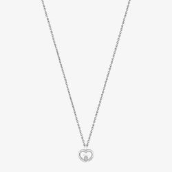 Chopard Happy Diamonds Icons 18ct White Gold Diamond Heart Pendant 81A192-1001