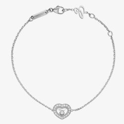 Chopard Happy Diamonds 18ct White Gold Diamond Bracelet 85A054-1201