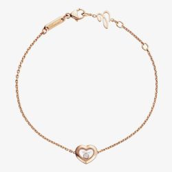 Chopard Happy Diamonds 18ct Rose Gold Heart Bracelet 85A054-5001