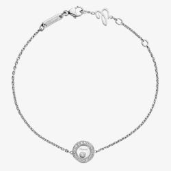 Chopard Happy Diamonds 18ct White Gold Circle Bracelet 85A017-1201