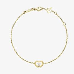 Chopard Happy Diamonds Icons 18ct Yellow Gold Diamond Heart Bracelet 85A192-0001