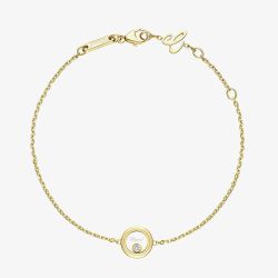 Chopard Happy Diamonds Icons 18ct Yellow Gold Diamond Circle Bracelet 85A191-0001