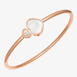 Chopard Happy Hearts 18ct Rose Gold & Mother of Pearl Bangle 857482-5304