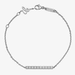Chopard Ladies Ice Cube 18ct White Gold Half Set Diamond Cube Bracelet 857702-1002