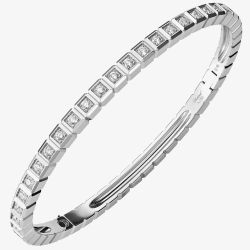 Chopard Ice Cube 18ct White Gold & Diamond Bangle 858350-1009 (L)