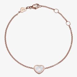 Chopard Ladies My Happy Hearts 18ct Rose Gold Mother-Of-Pearl Bracelet 85A086-5031 (18CM)
