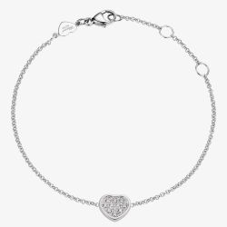 Chopard Ladies My Happy Hearts 18ct White Gold Diamond Bracelet 85A086-1091 (18CM)