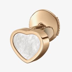 Chopard Ladies My Happy Hearts 18ct Rose Gold Mother-Of-Pearl Single Earring 83A086-5302