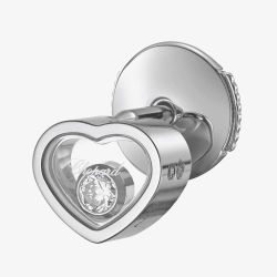 Chopard Ladies My Happy Hearts 18ct White Gold 1 Diamond Single Earring 83A086-1092