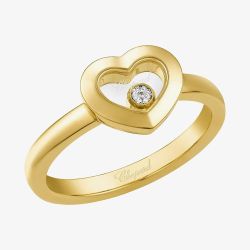 Chopard Happy Diamonds Icons 18ct Yellow Gold Heart Ring 82A054-5109 (52)