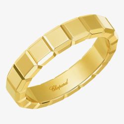 Chopard Ice Cube 18ct Yellow Gold Wide Plain Ring 829834-0010 53