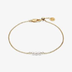 Sif Jakobs Gold Plated Perla Cinque Freshwater Pearl Bracelet SJ-B2735-P-YG