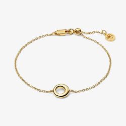 Sif Jakobs Gold Plated Selene Open Circle Bracelet SJ-B2710-YG