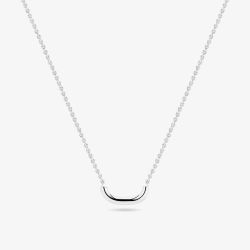 Sif Jakobs Silver Capriana Pianura Curve Bar Necklace SJ-N2600