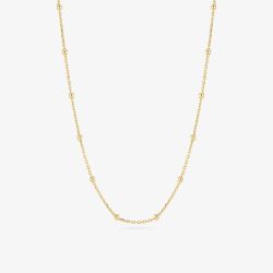 Sif Jakobs Gold Sfere Beaded Chain Necklace SJ-N2748-YG