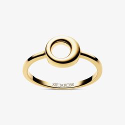 Sif Jakobs Gold Plated Selene Open Circle Ring SJ-R2710-YG