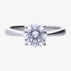 Diamonfire Sterling Silver 2.00ct Round Cubic Zirconia Ring R3753