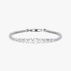 Diamonfire Silver Graduated Cubic Zirconia Tennis Bracelet B5203