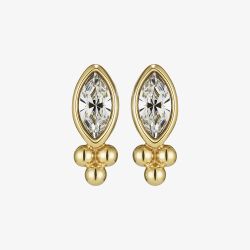 Olivia Burton Classic Gold Dainty Plated Cyrstal Studs Earrings 24100286