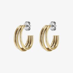 Olivia Burton Ever Stacked Gold Plated Crystal Hoop Earrings 24100295