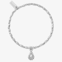 ChloBo Soul Glow Silver Raindrop Bracelet SBCFR3082