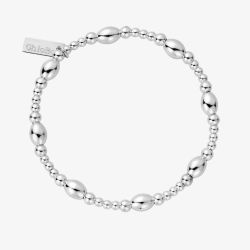 ChloBo Ladies Silver Cute Oval Bracelet SBCOR