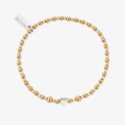 ChloBo Mixed Metal Inset Heart Bracelet GMBHEART