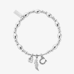 ChloBo Silver Luck And Courage Bracelet SBMULLC
