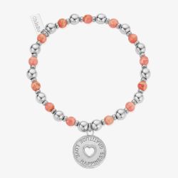 ChloBo Harmony Of The Heart Sterling Silver & Rhodochrosite Bracelet SBRHOH3590
