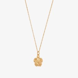 ChloBo Treasures Of Bali Sheltered Glow 18ct Yellow Gold Plated Turtle Pendant Necklace GNTRC3505
