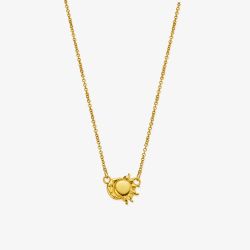 ChloBo Rhythm Of Renewal 18ct Gold Plated Necklace GN3593