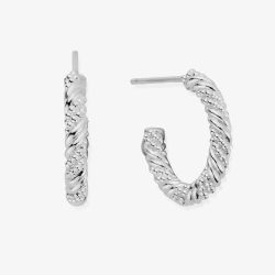 ChloBo Entwined Passion Silver Hoop Earrings SEH3208