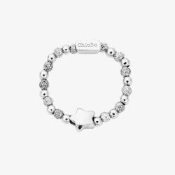ChloBo Sterling Silver Inset Star Ring SR2STAR (M)