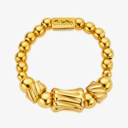 ChloBo Sunray Twist 18ct Gold Plated Ring GR_BCC