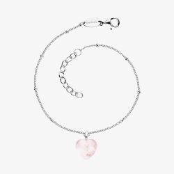 Angel Whisperer Heart Rose Quartz Bracelet ERB-HEART-RQ