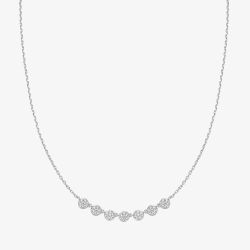 Ania Haie Miss Dainty Sterling Silver Pave Multi Bead Chain Necklace N065-07H