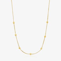 Ania Haie Modern Minimalism 14ct Gold Plated Beaded Necklace N002-03G