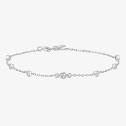 Ania Haie Miss Dainty Sterling Silver Multi Cubic Zirconia Bracelet B065-03H