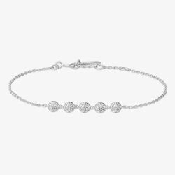 Ania Haie Miss Dainty Sterling Silver Pave Multi Bead Bracelet B065-04H