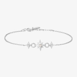 Ania Haie Chill Voyager Sterling Silver Linked Star Bracelet B063-05H