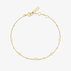 Ania Haie Chill Voyager 14ct Gold Plated Disc Bracelet B063-01G