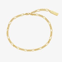 Ania Haie Chill Voyager 14ct Gold Plated Filia Curb Chain Bracelet B063-02G