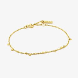 Ania Haie Geometry Class 14ct Gold Plated Mixed Discs Bracelet B005-02G
