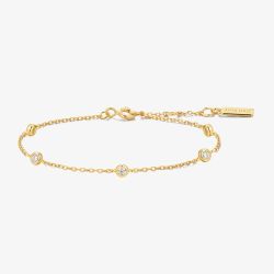 Ania Haie Starlit Drops Gold Plated Cubic Zirconia Bracelet B074-02G