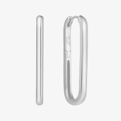 Ania Haie Vogue Maven Sterling Silver Oversized U Shaped Hoop Earrings E062-07H