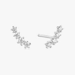 Ania Haie Miss Twinkle Sterling Silver Cubic Zirconia Climber Stud Earrings E056-02H