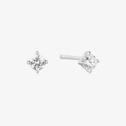 Ania Haie Heart Hunter Sterling Silver Cubic Zirconia Stud Earrings E057-01H