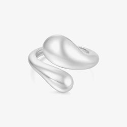 Ania Haie Vogue Maven Sterling Silver Crossover Ring R062-03H